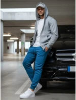 Modré pánske tepláky FashionStreet UX3632