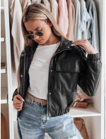 Dámska krátka oversized bomber bunda MOTORES black FashionStreet TY4799