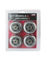 PU 72x24 82A CLEAR (4 ks) + ABEC-7 (8 ks) NILS EXTREME KIT