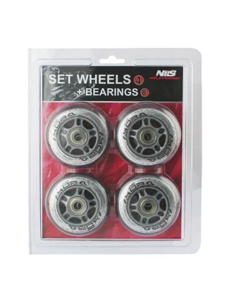 PU 72x24 82A CLEAR (4 ks) + ABEC-7 (8 ks) NILS EXTREME KIT