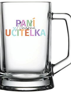 Personalizovaný pohár na pivo pre pani učiteľku/pána učiteľa