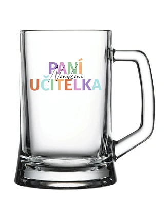 Personalizovaný pohár na pivo pre pani učiteľku/pána učiteľa