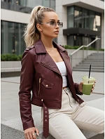 Dámska kožená bunda so zipsom ramones FashionStreet TY5649 Dámska kožená bunda so zipsom ramones FashionStreet TY5649