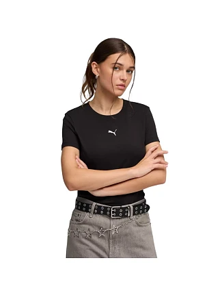 Dámske tričko Puma Ess Centered Cat Logo Tee, čierne, 692916 01 Dámske tričko Puma Ess Centered Cat Logo Tee, čierne, 692916 01