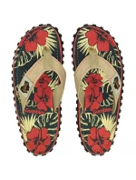 Šľapky Gumbies Islander Denim Hibiscus GU-FFISL109