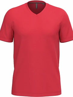Kariban K 357 Pánske tričko s výstrihom do V 20.K357 červené
