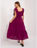 DHJ SK 8352 Šaty.04 tmavo fialová