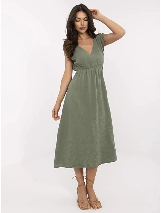 Šaty MI SK 122126.77 khaki Šaty MI SK 122126.77 khaki