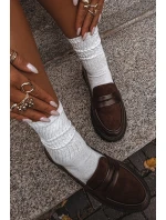 Dámske mokasíny z ekokože Cailen - čokoláda