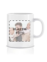Personalizovaný klasický biely keramický hrnček s objemom 300 ml s fotografiou Personalizovaný klasický biely keramický hrnček s objemom 300 ml s fotografiou