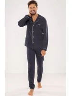 Pánske pyžamo De Lafense 729 Norberto long/r M-2XL Pánske pyžamo De Lafense 729 Norberto long/r M-2XL