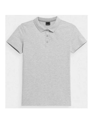 Dámske polo tričko W H4Z22TSD356CLEANLAY GRAYMELANGE - 4F Dámske polo tričko W H4Z22TSD356CLEANLAY GRAYMELANGE - 4F