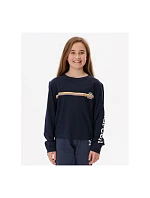 RIP CURL Melting Wave Tričko s dlhým rukávom - Dievčenské tmavomodré RIP CURL Melting Wave Tričko s dlhým rukávom - Dievčenské tmavomodré