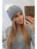 Dámska čiapka Samara K346 sivá+čierna