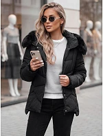 Dámska prešívaná zimná bunda FIXMIX s kapucňou čierna FashionStreet TY4672