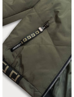 Dámska bunda typu "bomber" v khaki farbe (B8098-11)