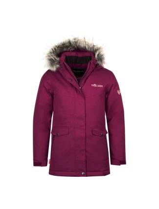 Trollkids Dievčenská zimná bunda Oslo Coat XT Zateplený kabát s kapucňou Pink (180-229) Trollkids Dievčenská zimná bunda Oslo Coat XT Zateplený kabát s kapucňou Pink (180-229)