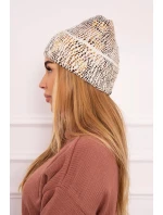 Čiapka s mohérom Leopard K233 biela