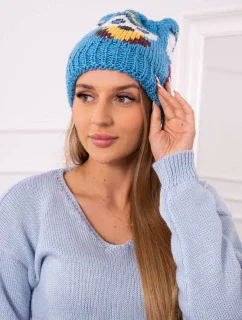 Dámska čiapka Owl K340 tyrkysová