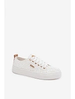 Dámské tenisky s krajkou Lee Cooper LCW-26-02-4060 Bílé