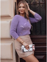 Dámsky sveter DIDI lilac FashionStreet MY1593 Dámsky sveter DIDI lilac FashionStreet MY1593