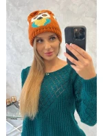 Dámska čiapka Ofelia K349 červená