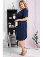 Dámske šaty SA958 modré - Karko Dámske šaty SA958 modré - Karko