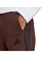 Pánske tričko adidas Essentials 3-Stripes Fleece Brown JX0713 Pánske tričko adidas Essentials 3-Stripes Fleece Brown JX0713