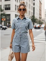 Dámsky džínsový modrý overal FashionStreet EY2682