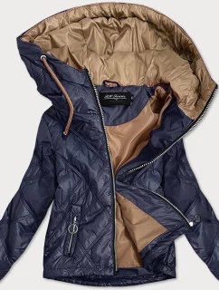 Tmavo modrá ľahká dámska bunda (BH2004)