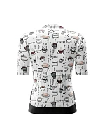 Dámsky cyklistický dres Rockbros 15110005003 s krátkym rukávom, veľkosť S – biely Dámsky cyklistický dres Rockbros 15110005003 s krátkym rukávom, veľkosť S – biely