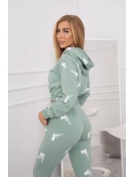 Sada s potlačou pištole tmavo mätová Sada s potlačou pištole tmavo mätová