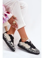 Sneakersy Damskie Daniel Lopez Just Dare SS2D4015 Zebra Beżowe