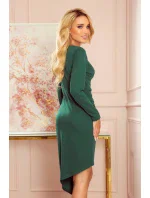 Asymetrické dámske nohavice 290-2 zelené - Numoco