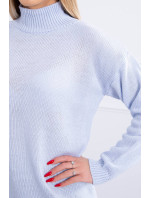 Polovičný sveter s rolákom modrý