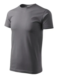 Základné tričko pánske oceľovo šedé