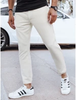 FashionStreet ecru pánske jogger nohavice UX4264 FashionStreet ecru pánske jogger nohavice UX4264