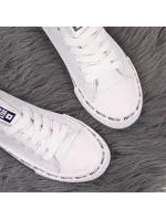 Big Star W FF274024 biele ažurové nízke tenisky