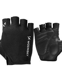 Cyklistické rukavice Wozinsky WRR-01L veľkosť L - čierne
