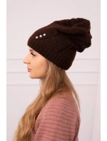 Dámska čiapka Klarysa K394 hnedá