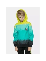 Chlapčenská bavlnená mikina s kapucňou 4F 4FJWSS25TSWSM2339-90A