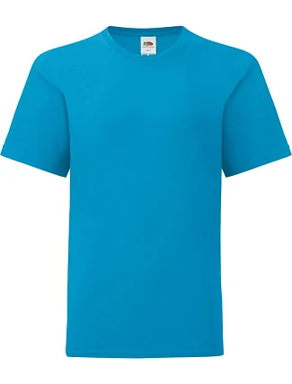 Fruit of the Loom Kids Iconic 150 T Detské tričko 16.1023 azúrovomodré