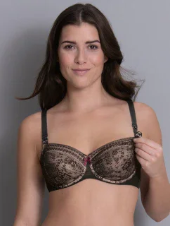 Fleur dojčiaca podprsenka s kosticami 5053 čierna - Anita Maternity