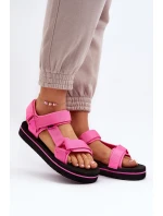 Damskie Sandały Na Platformie Lee Cooper LCW-24-05-2750L Fuksja