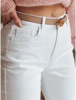 Dámske džínsy so širokými nohavicami DELUSSIA white FashionStreet UY2671 Dámske džínsy so širokými nohavicami DELUSSIA white FashionStreet UY2671