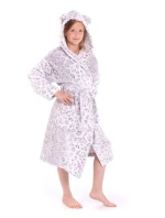 Detský župan irbis s kapucňou 9156 vzorovaný - Vestis Detský župan irbis s kapucňou 9156 vzorovaný - Vestis