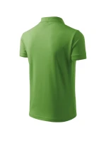 Pánska polokošeľa Pique trávovo zelená