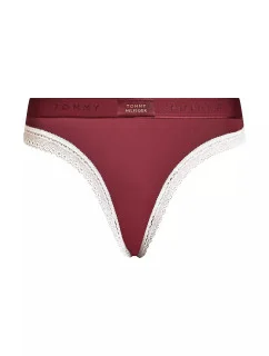 Dámske bikini nohavičky UW0UW04813 VLP bordová - Tommy Hilfiger