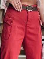 Dámske bordové nohavice GOTRENDI FashionStreet UY2526 Dámske bordové nohavice GOTRENDI FashionStreet UY2526