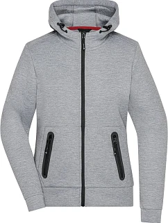 Daiber JN 1143 Dámska bunda s kapucňou 02.1143 light melange